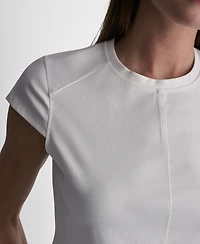 Dkny Women's City Ponte Cap Sleeve Knit Top