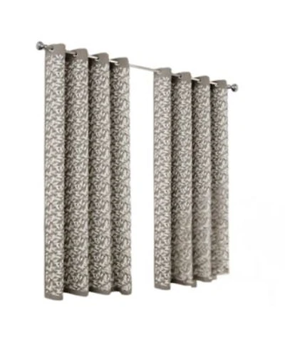Rt Designers Collection 100 Polyester 190 Gsm Marina Revisible Blackout Grommet Curtain Panel 54 X22 X X22