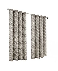 Rt Designers Collection 100 Polyester 190 Gsm Marina Revisible Blackout Grommet Curtain Panel 54 X22 X X22