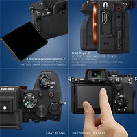 Sony Alpha a7 V Mirrorless Camera w/ Lexr 128GB Sdxc Uhs-ii/U3, Slinger Alpine 200 Backpack, Extreme Np-FZ100 Battery