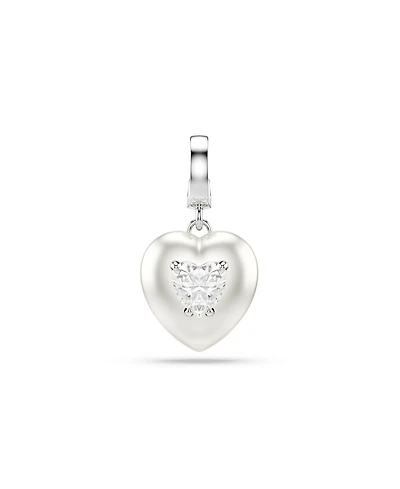 Swarovski Rhodium Plated Heart Idyllia Charms
