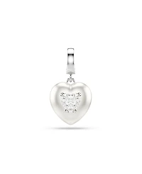 Swarovski Rhodium Plated Heart Idyllia Charms