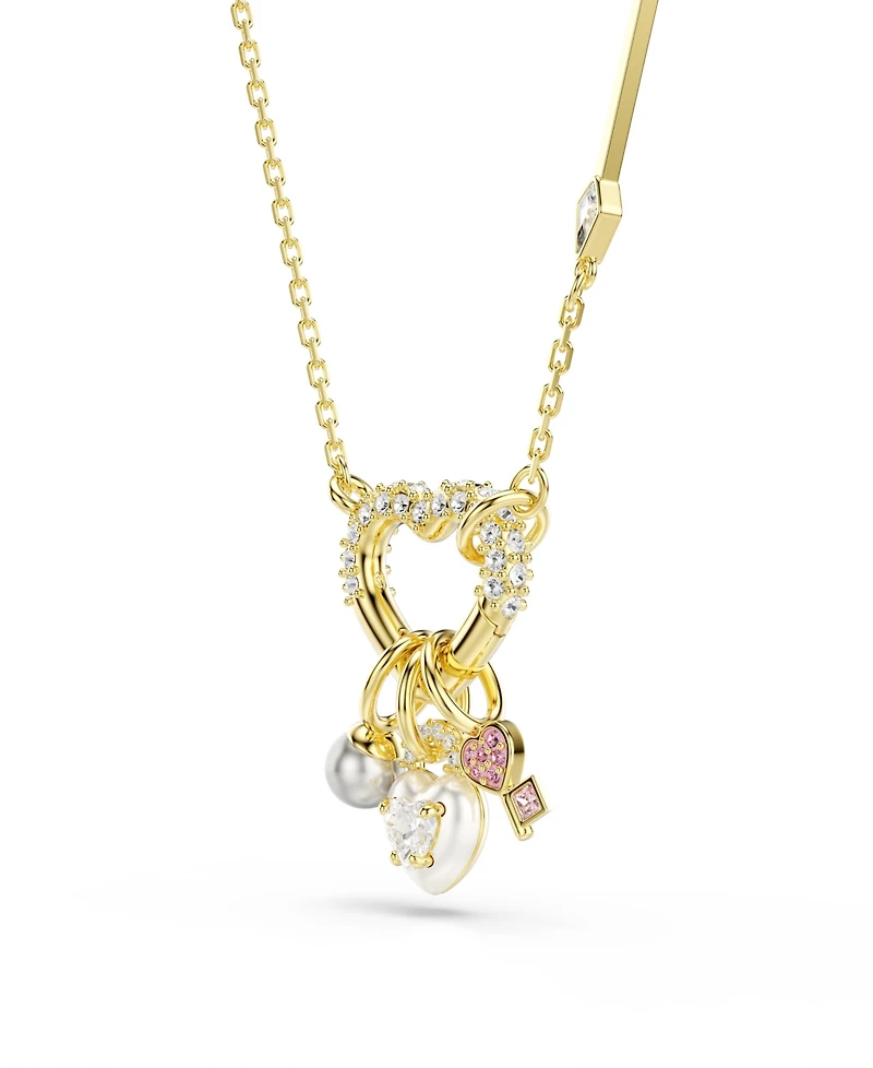 Swarovski Gold-Tone Plated Heart Idyllia Pendant Necklaces