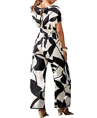 Cupshe Women's Chic Geometric Print Jumpsuit for Effortless Style