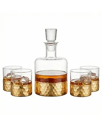 Daphne Decanter and Whiskey Glass Set, 5 Piece