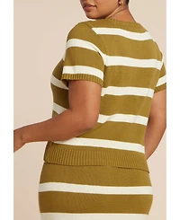 Eloquii Women's Fitted Sweater Top