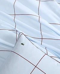 Lacoste Home Tennis Checks Cotton 3-Pc. Comforter Set, Full/Queen