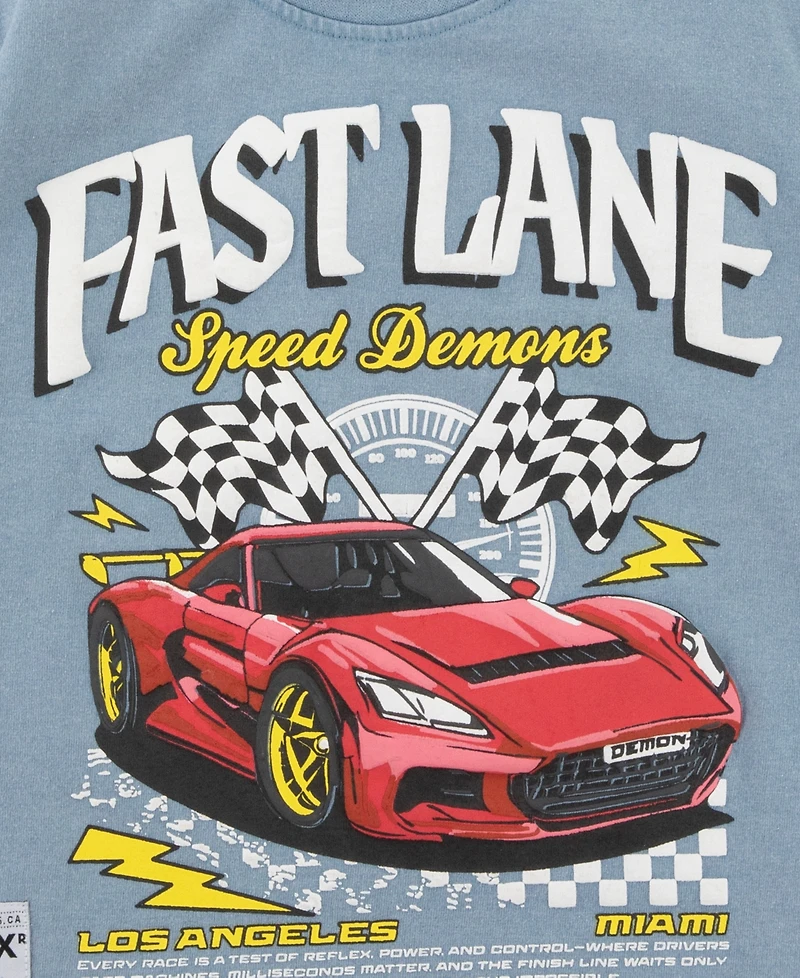 Sovereign Code Boys' 2T-7 Crewneck T-Shirt and Shorts, 2-Piece Set