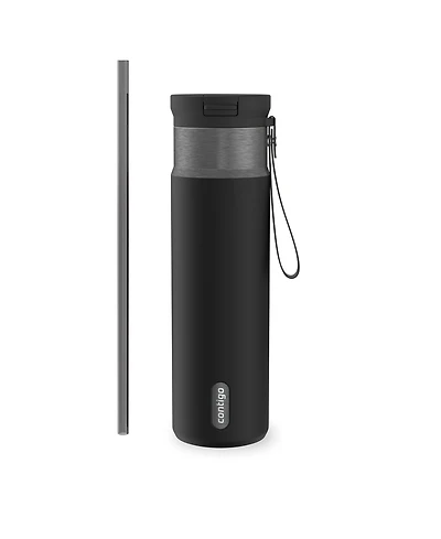 Contigo SnapSeal 24 oz. Stainless Steel Straw Water Bottle