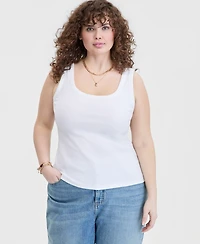 On 34th Trendy Plus Double Scoop-Neck Tank, Macy's Exclusive
