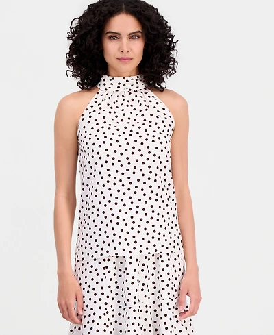 Anne Klein Women's Polka-Dot Halter Top