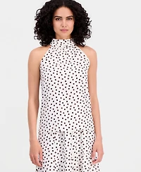 Anne Klein Women's Polka-Dot Halter Top