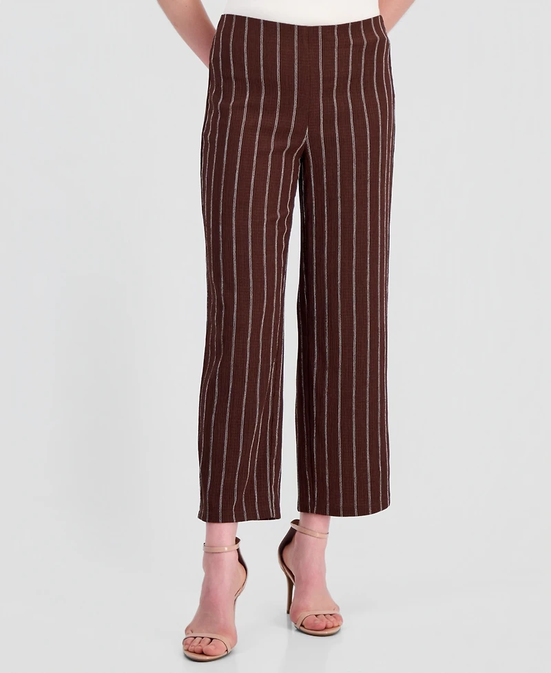 Anne Klein Petite Cropped Wide-Leg Pants