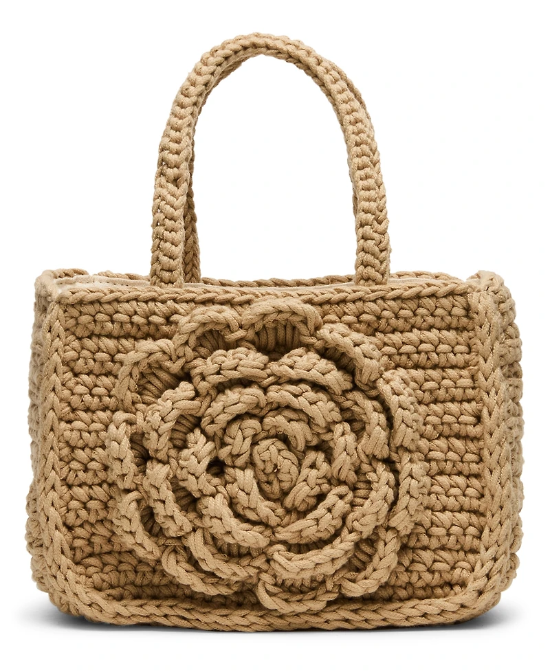 Steve Madden Bluvly Croshet Rose Bag