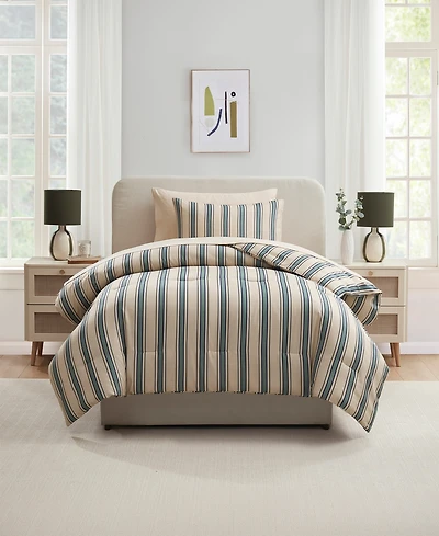 Nestl Luxury Soft Modern Striped Design 5-Pc. Comforter Set