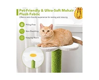 Aostirmotor Cat Tree with Sisal-Covered Scratching Posts, Indoor Tower for Climbing & Exercise