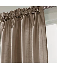 Rt Designers Collection 100% Polyester 82 Gsm Faux Silk Nikki Rod Pocket Curtain Panel 54" x 84"