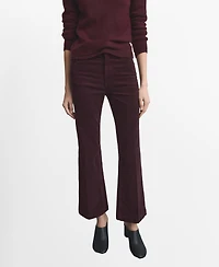 Mango Women's Corduroy Flared Jeans