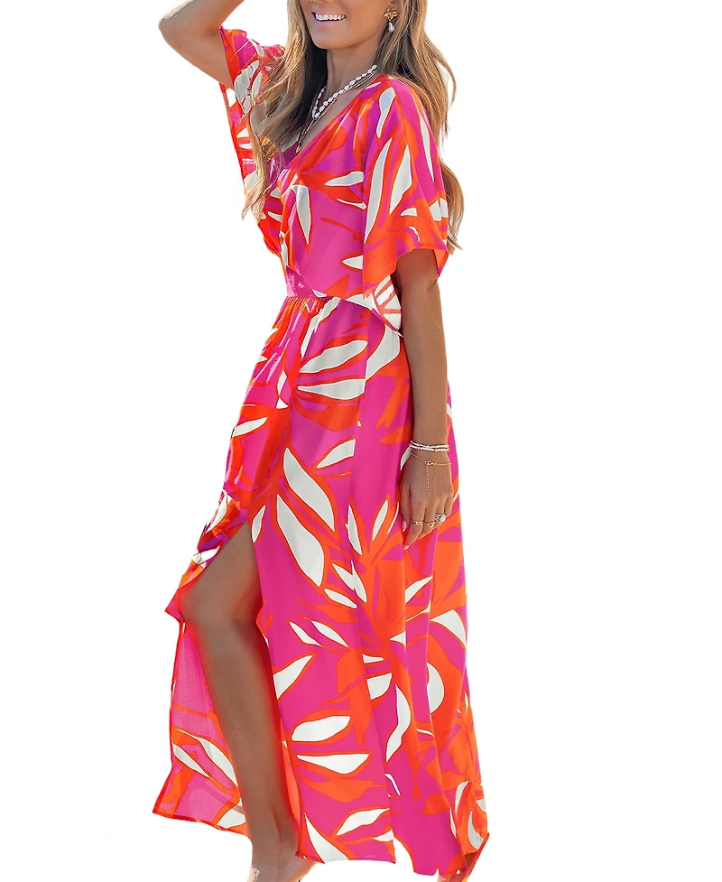 Cupshe Women's Feel It My Soul Tropical Midi Beach Dress