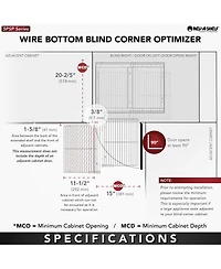 Rev-a-Shelf Chrome 2-Tier w/ Soft-Close-15" Blind Cabinet Opening, 5PSP-15SC-cr