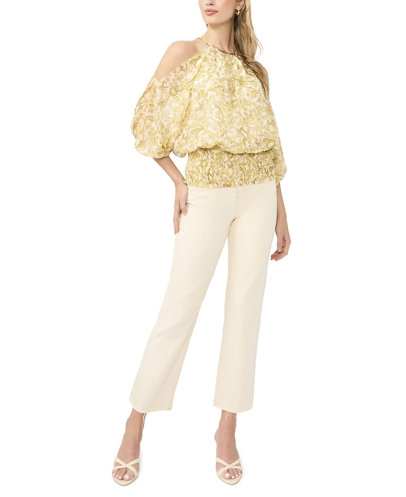 Sam & Jess Women's Halter Neck Cold Shoulder Blouse