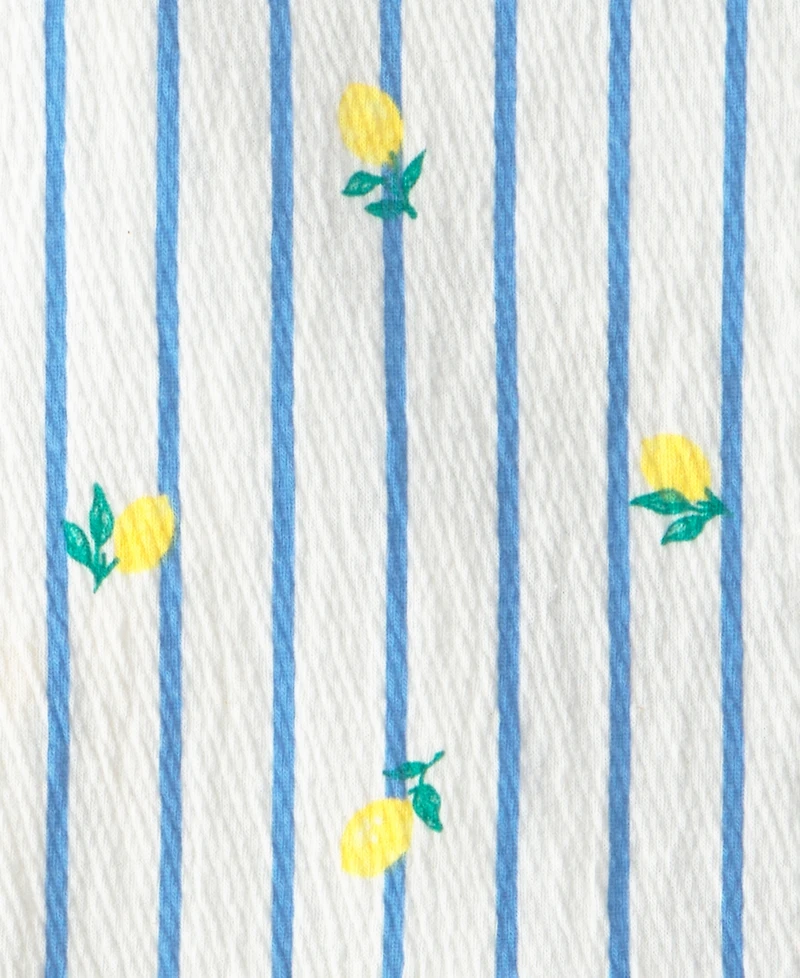 Carter's Baby Girls' Lemon Striped Top & Shorts, 2-Piece Set