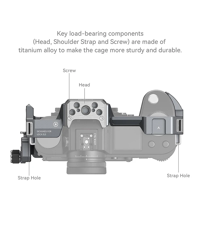 SmallRig Camera Cage with Cable Clamp for Leica SL3 and SL3-s