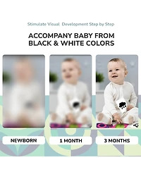 Quokka 60 High Contrast Baby Flash Cards 36 Months - Black & White Toddler Flashcards 36 Months in a Bag