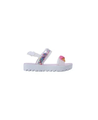 Bebe Toddler Pcu Sandal with Sprinkles and Ice Cream Charm