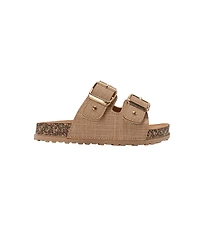 Bebe Girls Sandals - Comfortable, Easy Slide-On with Cherry Charm Detail
