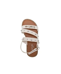 Bebe Girls fashion Sandals with Dome Stud Logo hw