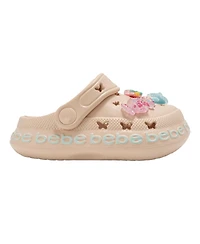 Bebe Big Girls Lighweight Eva Clogs - Slip On Comfy Shoes with Charms