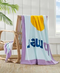 The Beach House Cotton La Mer Printed Beach Towel, 38" x 70"