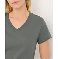 Pact Women's Organic Cotton Essential V-Neck Tee