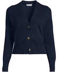 Lands' End Women's Drifter Vneck Dress Cardigan Sweater