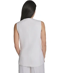 Calvin Klein Women's Button-Front Vest Jacket
