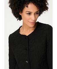 Olsen Women's Collarless Quilted Jacket