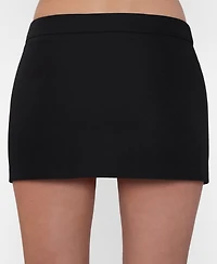 Leau Women's Classic Column Micro Mini Skirt