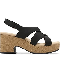 Clarks Women's Nerisa Grace Round Toe Wedge Sandals