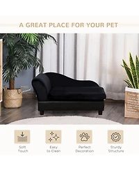 6thdruple Small Pet Sofa with Storage & Tufted Cushion
