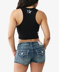 True Religion Women's Rib Racer Tank Top