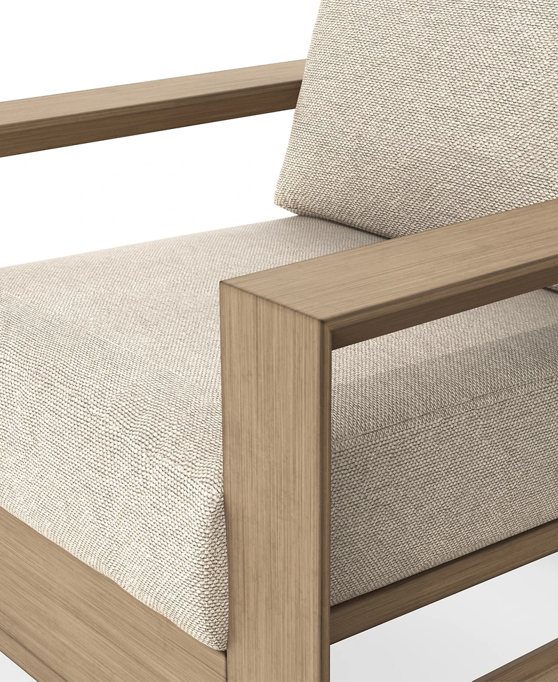 Mansfield 35" Olefin Outdoor Swivel Club Chair