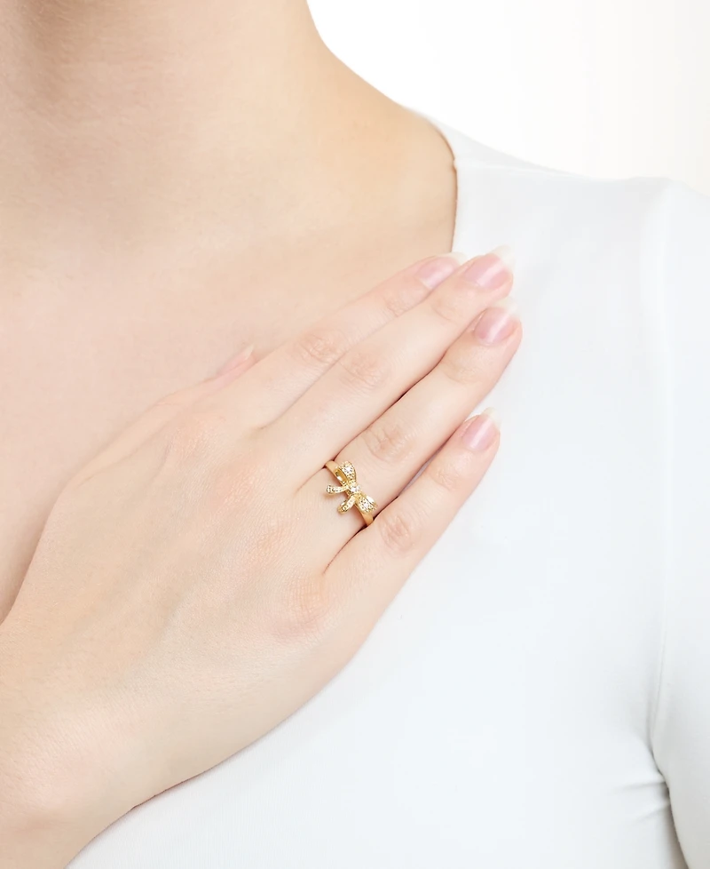 Macy's Cubic Zirconia Pave Bow Ring