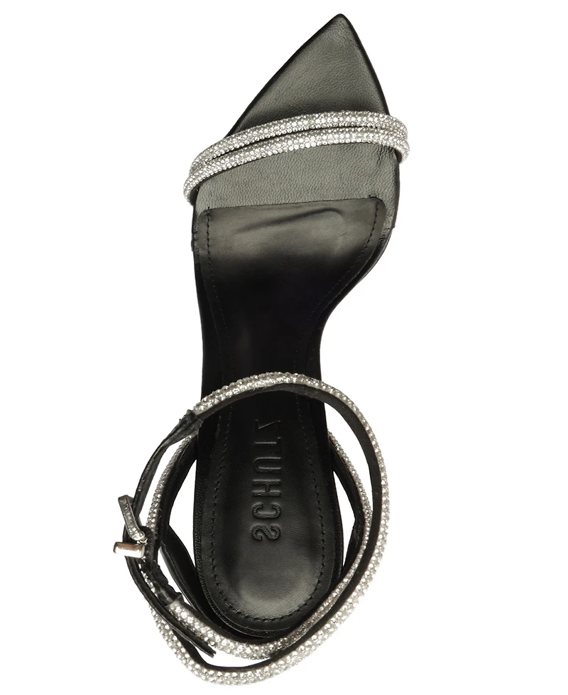 Schutz Women's Skye Shine Stiletto Heel Sandals