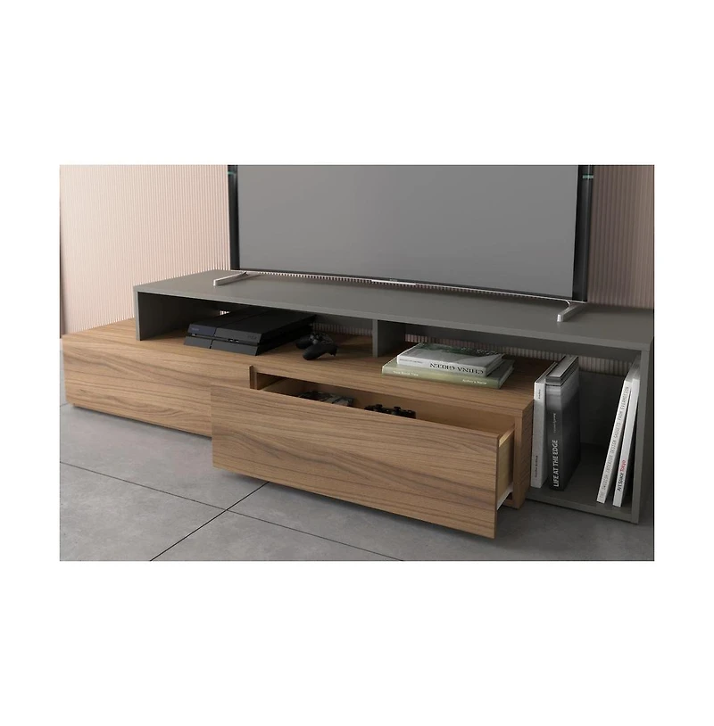 Nexera 72-Inch Tv Stand With 2 Drawers.