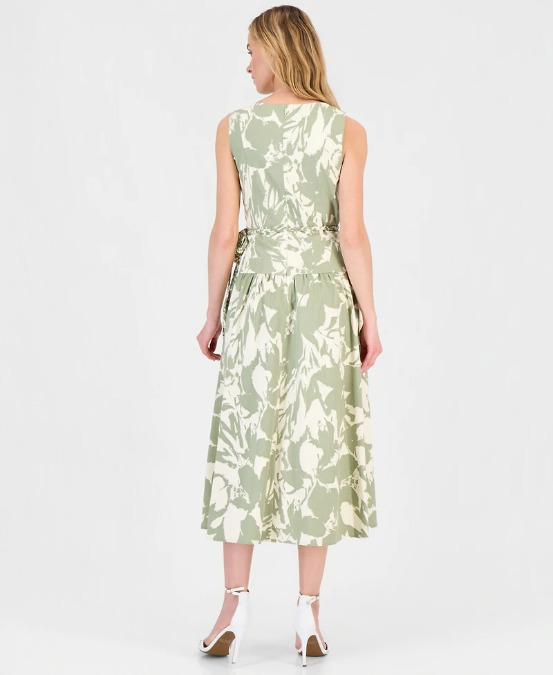 Anne Klein Women's Printed V-Neck Patio Dress