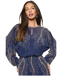 Coast Women's Feather Embellished Mini Dress
