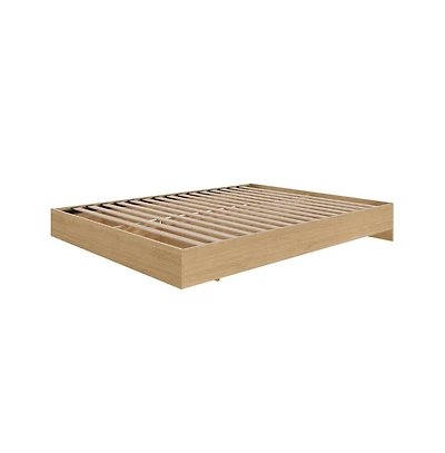 Nexera Platform Bed Frame, Queen, Maple