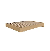 Nexera Platform Bed Frame, Queen, Maple