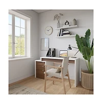 Nexera Desk and 3-Drawer Filling Cabinet.